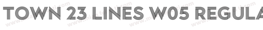 Town 23 Lines W05 Regular Outer字体转换